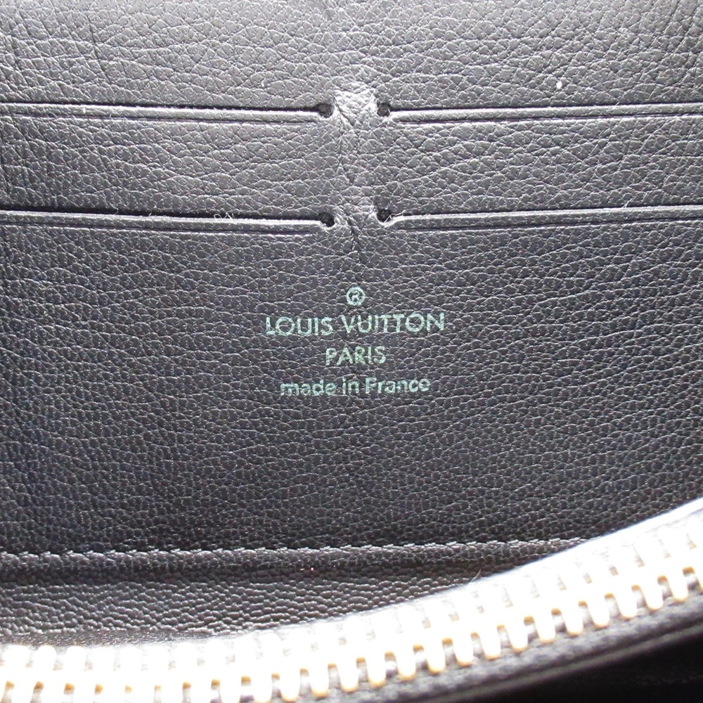 Louis Vuitton Leather Black Long Python Wallet Zi… - image 6